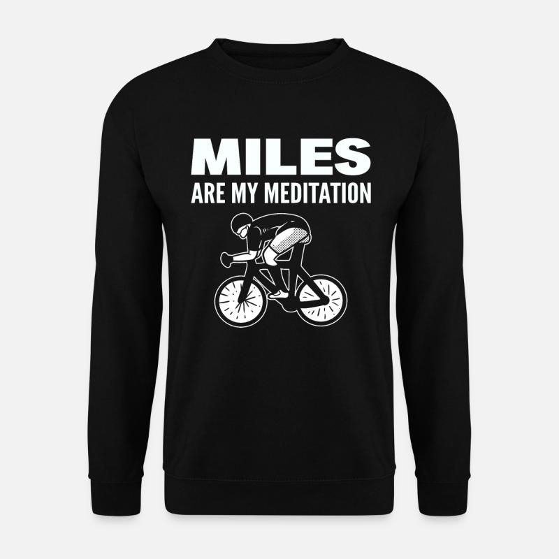Lustiges Mountainbiken Radfahrer - Unisex Pullover - Schwarz