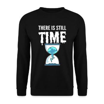 Earth Day Erde Tag Umweltschützer - Unisex Pullover - Schwarz - Vorne - Alina (178cm) & Michal (187cm)