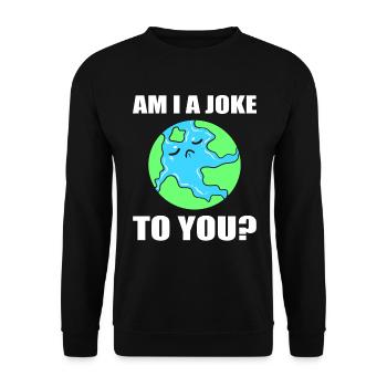 Earth Day Erde Tag Grüner Aktivist - Unisex Pullover - Schwarz - Vorne - Alina (178cm) & Michal (187cm)