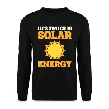 Solarenergie Energie Solarenergie -Inventar - Unisex Pullover - Schwarz - Vorne - Alina (178cm) & Michal (187cm)
