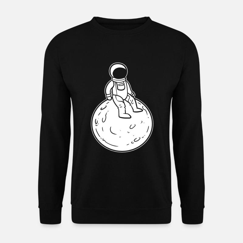 Astronaut sitzt - Unisex Pullover - Schwarz