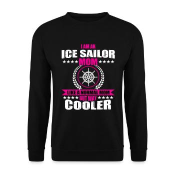 Drôle de cadeau de papa marin sur glace - Sweat-shirt Unisexe - noir - Devant - Alina (178cm) & Michal (187cm)
