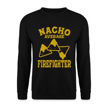 drôle pompier nacho moyen pompier lutte contre les incendies - Sweat-shirt Unisexe - noir - Devant - Alina (178cm) & Michal (187cm)
