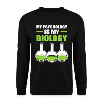 Lustiger Mikrobiologe Immunologe - Unisex Pullover - Schwarz - Vorne - Alina (178cm) & Michal (187cm)