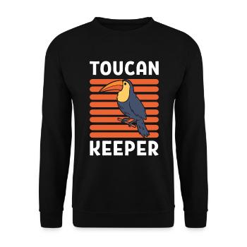 Wildlife Toucan Bird Vogelrehabilitator - Unisex Pullover - Schwarz - Vorne - Alina (178cm) & Michal (187cm)