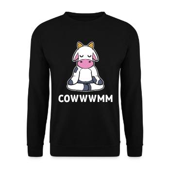 Kuhliebhaber Herder - Unisex Pullover - Schwarz - Vorne - Alina (178cm) & Michal (187cm)