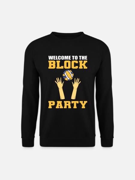 Lustiger Volleyballspieler Volleyball - Unisex Pullover - Schwarz