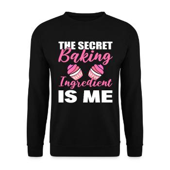 Zutaten backen Konditor - Unisex Pullover - Schwarz - Vorne - Alina (178cm) & Michal (187cm)