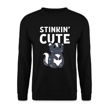 Stinkin' Cute Biologe - Unisex Pullover - Schwarz - Vorne - Alina (178cm) & Michal (187cm)