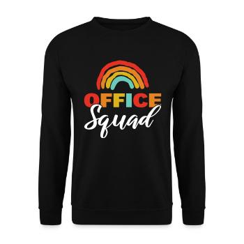 Office Squad Büroverwalter - Unisex Pullover - Schwarz - Vorne - Alina (178cm) & Michal (187cm)