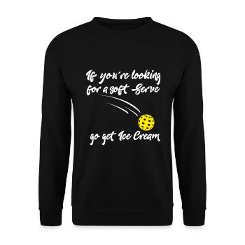 Jeu de mots drôle de pickleball pour les amateurs de paddleball Playerre - Sweat-shirt Unisexe - noir - Devant - Alina (178cm) & Michal (187cm)