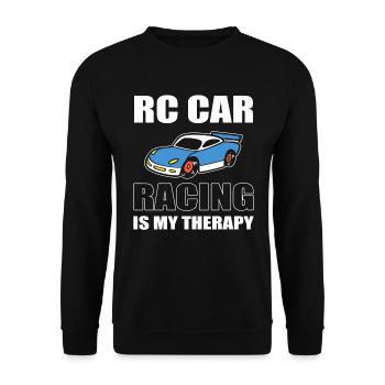 RC -Rennen RC -Enthusiast - Unisex Pullover - Schwarz - Vorne - Alina (178cm) & Michal (187cm)