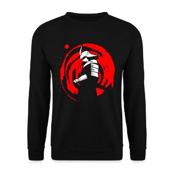 Samurai Warrior japanisch - Unisex Pullover - Schwarz - Vorne - Alina (178cm) & Michal (187cm)