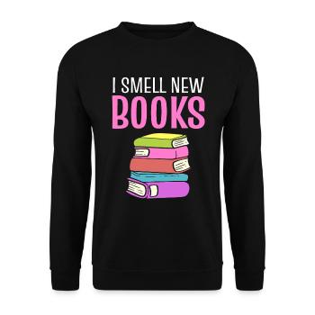 Buchliebhaber Bibliothekar - Unisex Pullover - Schwarz - Vorne - Alina (178cm) & Michal (187cm)