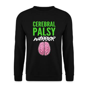 Cerebral Palsy Warrior Genetiker - Unisex Pullover - Schwarz - Vorne - Alina (178cm) & Michal (187cm)