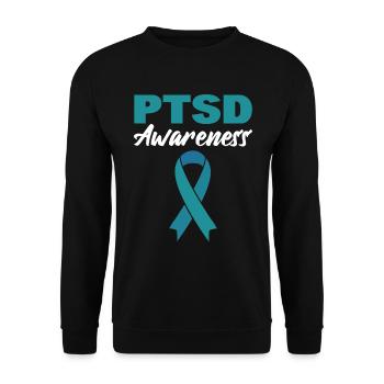 PTSD Awareness Psychischer Gesundheitsberater - Unisex Pullover - Schwarz - Vorne - Alina (178cm) & Michal (187cm)