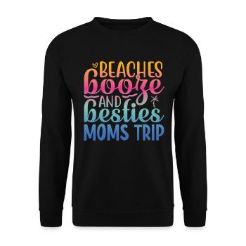 girls night out mädchen urlaub - Unisex Pullover - Schwarz - Vorne - Alina (178cm) & Michal (187cm)