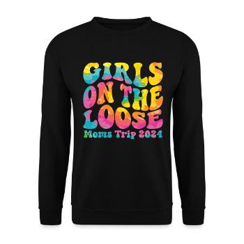 Girls On The Loose Moms Trip 2024 - Unisex Sweatshirt - black - Front - Alina (178cm) & Michal (187cm)
