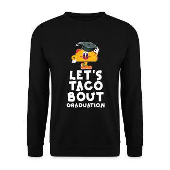 Cérémonie de remise des diplômes Let’s Taco Bout - Sweat-shirt Unisexe - noir - Devant - Alina (178cm) & Michal (187cm)