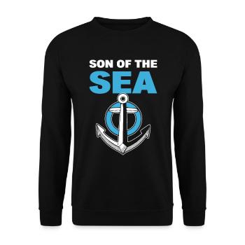 Son Of The Sea Boots Steward - Unisex Pullover - Schwarz - Vorne - Alina (178cm) & Michal (187cm)