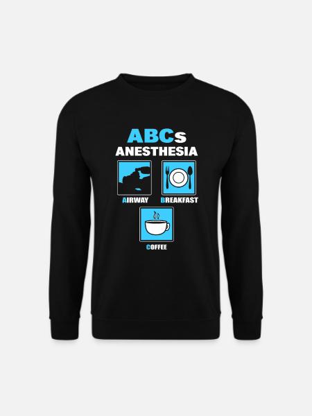 ABCs von Anästhesie Anästhesist - Unisex Pullover - Schwarz