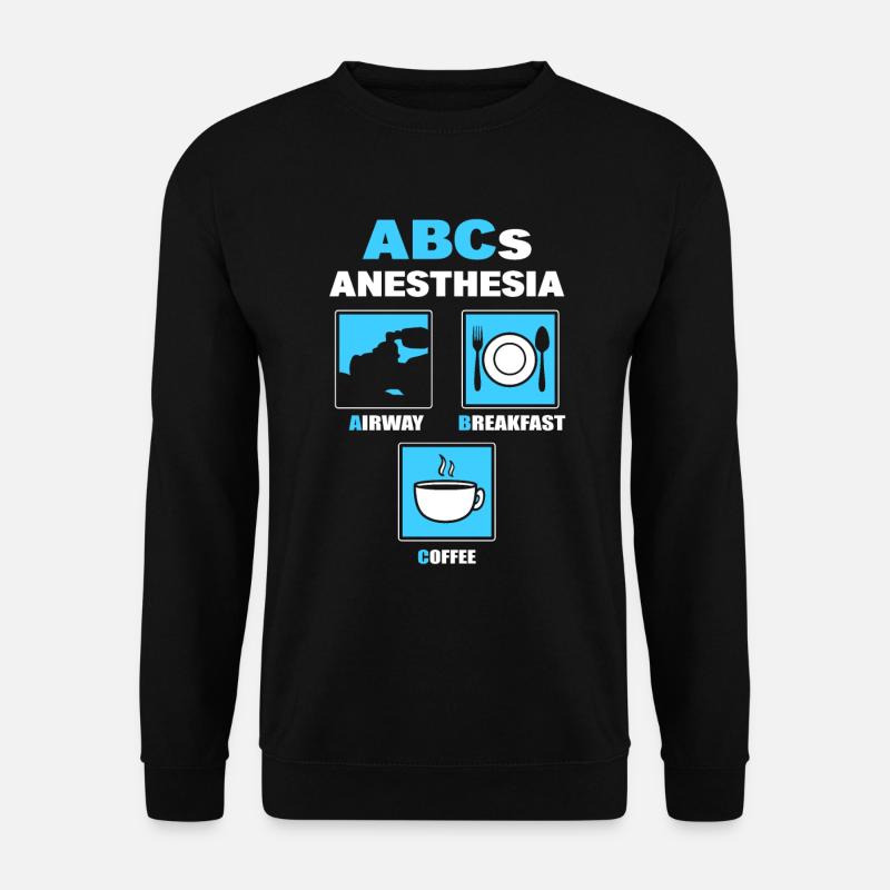 ABCs von Anästhesie Anästhesist - Unisex Pullover - Schwarz