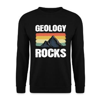Geology Rocks Geologe - Unisex Pullover - Schwarz - Vorne - Alina (178cm) & Michal (187cm)