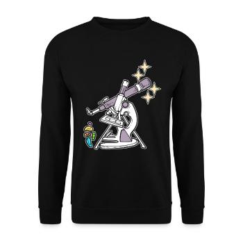 Science Is Everywhere Chemiker - Unisex Pullover - Schwarz - Vorne - Alina (178cm) & Michal (187cm)