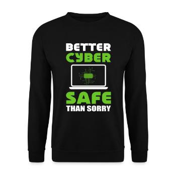 Internet-Sicherheit Softwareentwickler - Unisex Pullover - Schwarz - Vorne - Alina (178cm) & Michal (187cm)