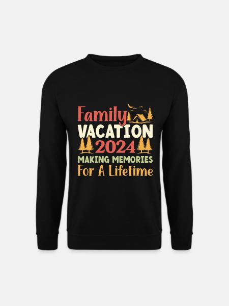 Sommer Familienurlaub Der Erinnerungen Weckt - Unisex Pullover - Schwarz
