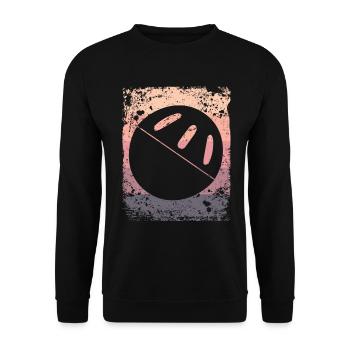 Pickleball Vintage Wiffleball Club - Unisex Sweatshirt - black - Front - Alina (178cm) & Michal (187cm)