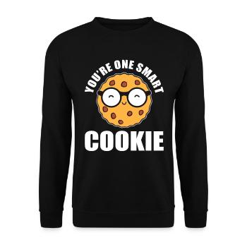 You're One Smart Cookie Spezialbäcker - Unisex Pullover - Schwarz - Vorne - Alina (178cm) & Michal (187cm)