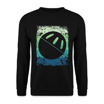 Pickleball Vintage Wiffleball Club - Unisex Sweatshirt - black - Front - Alina (178cm) & Michal (187cm)