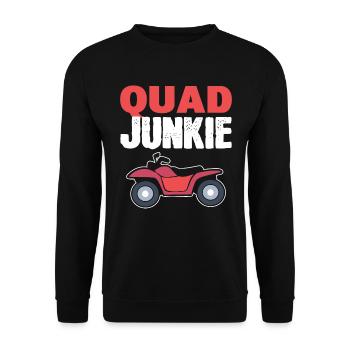 ATV Offroad Riding ATV Rider - Unisex Pullover - Schwarz - Vorne - Alina (178cm) & Michal (187cm)