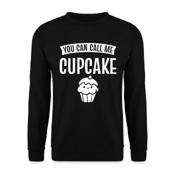 You Can Call Me Cupcake Bäckerei Merchandiser - Unisex Pullover - Schwarz - Vorne - Alina (178cm) & Michal (187cm)