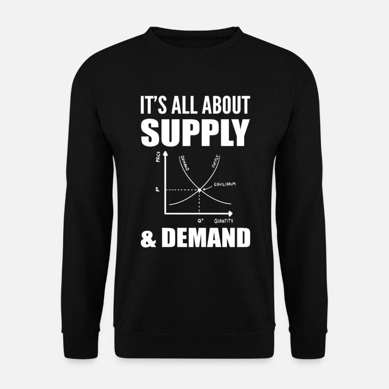 Wirtschaftswirtschaft Humor Statistiker - Unisex Pullover - Schwarz