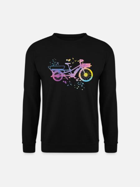 Schwerlastrad Lastenfahrrad Cargobike Lastenrad - Unisex Pullover - Schwarz
