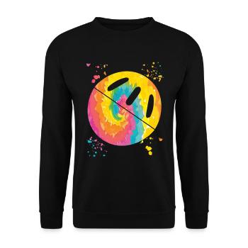 Pickleball Colorsplash Wiffleball Club - Unisex Sweatshirt - black - Front - Alina (178cm) & Michal (187cm)