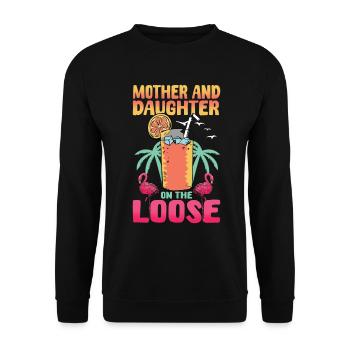 Mutter-tochter-mutter-tochter-reise 2024 - Unisex Pullover - Schwarz - Vorne - Alina (178cm) & Michal (187cm)