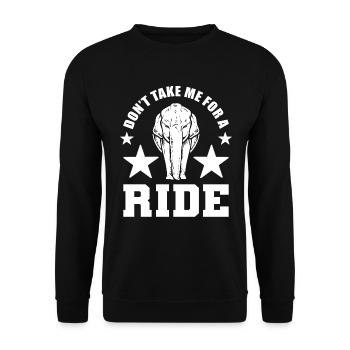 Elefantenliebhaber Zoowärter - Unisex Pullover - Schwarz - Vorne - Alina (178cm) & Michal (187cm)