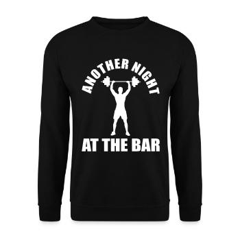 Another Night At The Bar - Unisex Pullover - Schwarz - Vorne - Alina (178cm) & Michal (187cm)