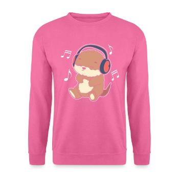 Musikliebhaber Otter Komponist - Unisex Pullover - Pink - Vorne