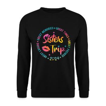 Great Laughs Sisters Trip 2024 - Unisex Sweatshirt - black - Front - Alina (178cm) & Michal (187cm)