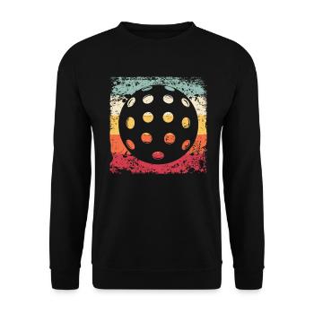 Pickleball Vintage Wiffleball Club - Unisex Sweatshirt - black - Front - Alina (178cm) & Michal (187cm)