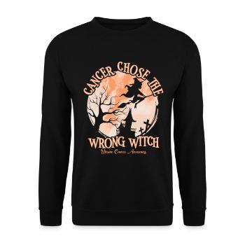 Cancer Pêche sorcière Cancer de l’utérus - Sweat-shirt Unisexe - noir - Devant - Alina (178cm) & Michal (187cm)