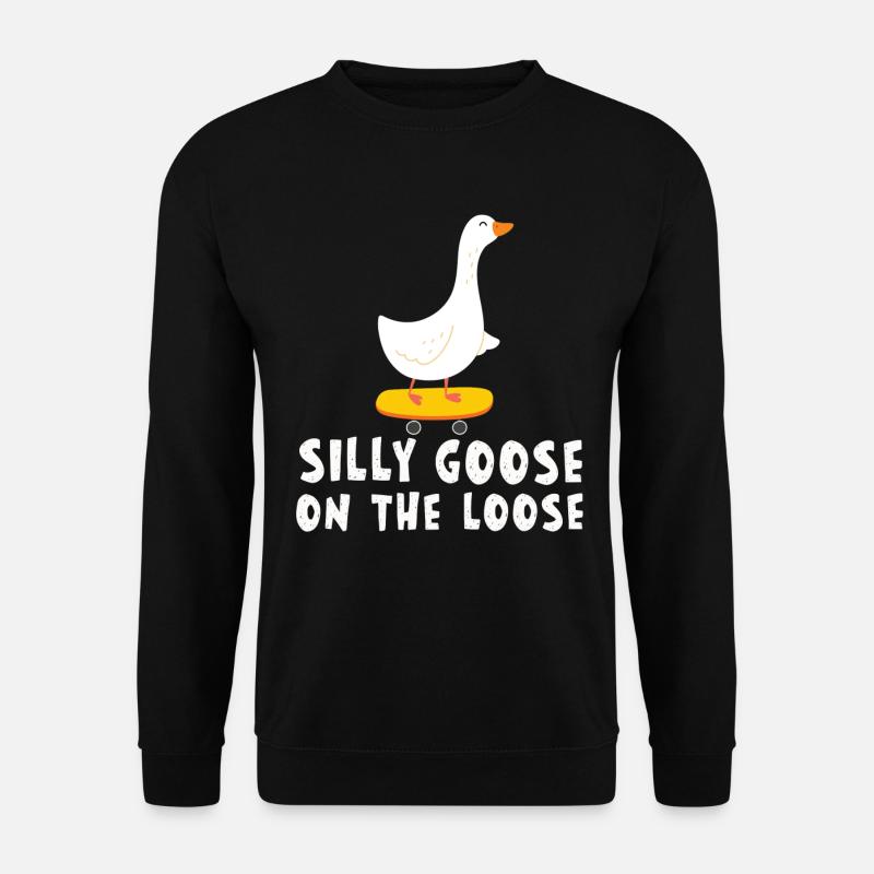 Alberne Gänse Auf Freiem Fuß - Unisex Pullover - Schwarz
