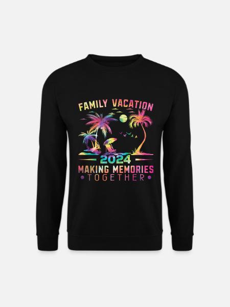 Sommer Familienurlaub 2024 - Unisex Pullover - Schwarz
