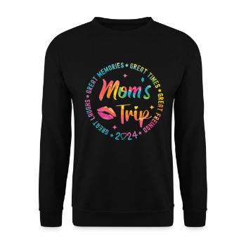 Week-end entre filles : sortie des mères 2024 - Sweat-shirt Unisexe - noir - Devant - Alina (178cm) & Michal (187cm)