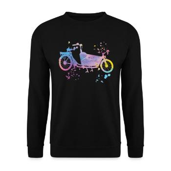 Heavy Duty Bike Cargo Bike Cargo Bike Cargo Bike - Sweat-shirt Unisexe - noir - Devant - Alina (178cm) & Michal (187cm)