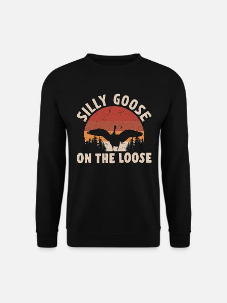 Die Dumme Gans Auf Freiem Fuß - Unisex sweater - sort